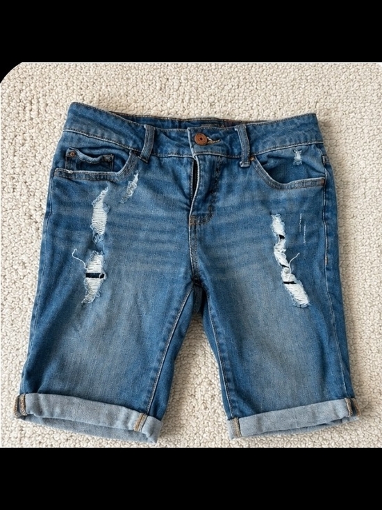 Faded Glory Pants - Faded Glory Distressed Blue Denim Jean Shorts